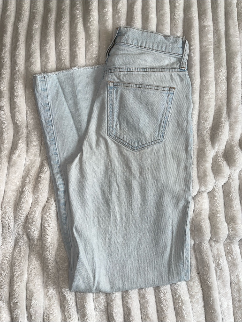 J. Crew Slim Wide Leg jeans in light-wash denim